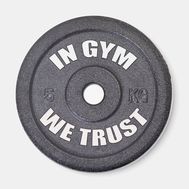 Imã Gym Addict Engraçado Magnet (Frente)