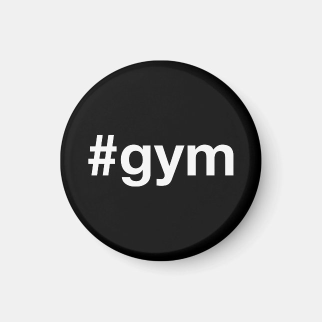 Imã GYM Hashtag (Frente)