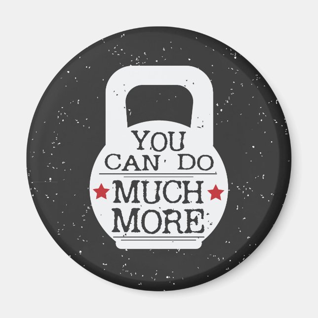 Imã Gym Kettlebell, ginásio de Workout Motivacional em (Frente)