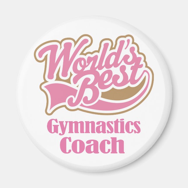 Imã Gymnastics Coach Gift (Frente)