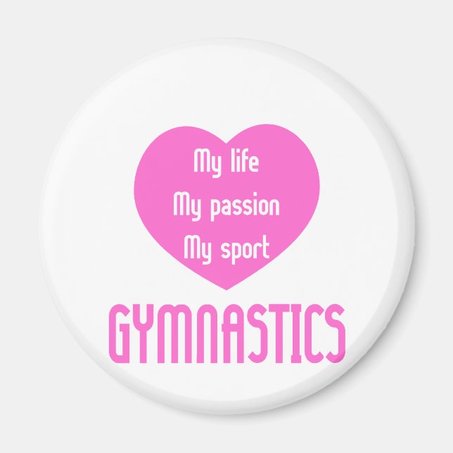 Imã Gymnastics Life Passion Sport (Frente)