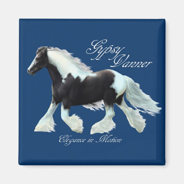 Imã Gypsy Vanner, Elegância em movimento (Frente)