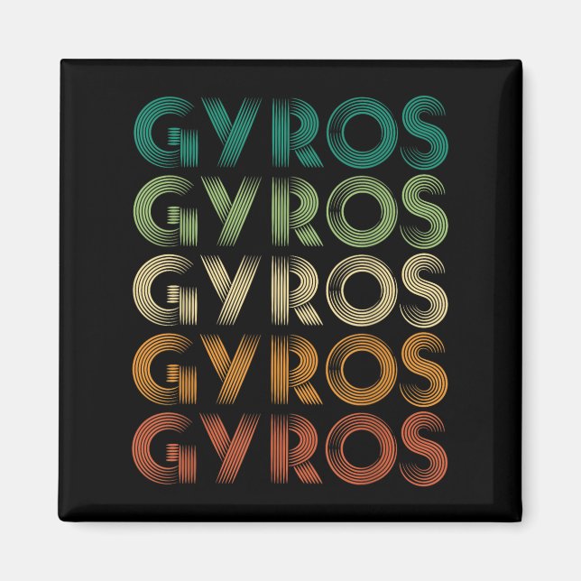 Imã Gyros Grécia Pé Grego Malaka (Frente)