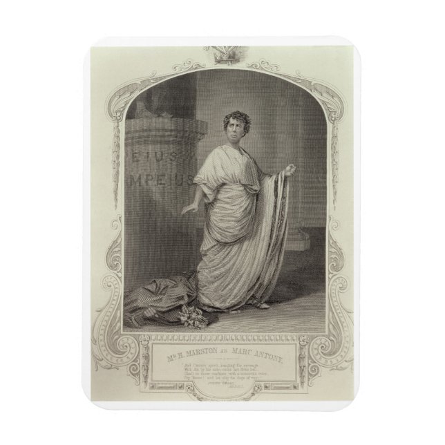 Ímã H. Marston como Marc Antony, Ato III Cena 2, em (Vertical)