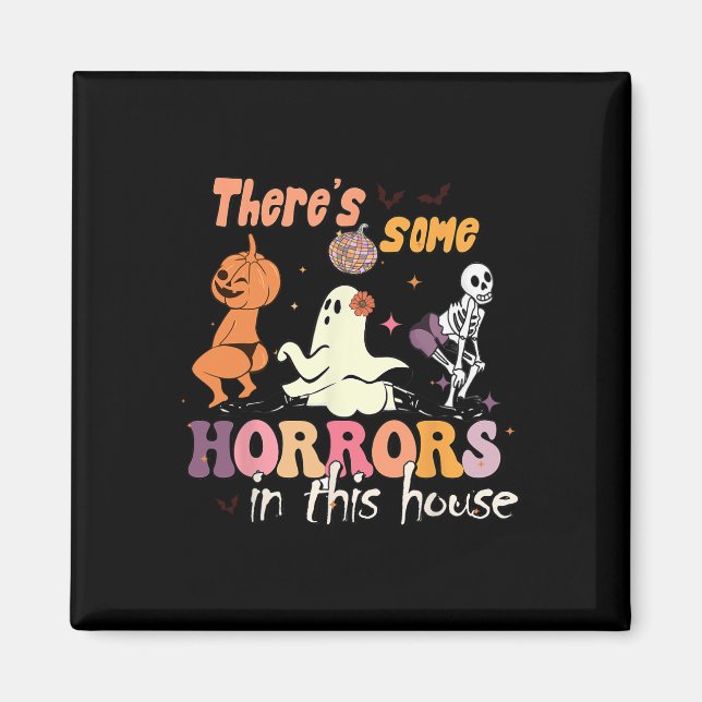 Imã Há alguns horrores nesta casa Ghost Pumpkin H (Frente)