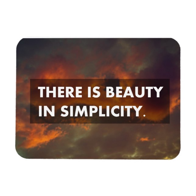 Ímã Há beleza na simplicidade (Horizontal)
