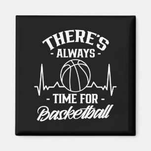 Imã Há tempo para jogador de time de basquete tapete c