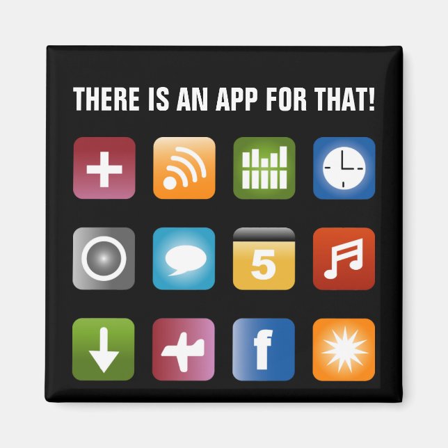 Imã Há uma aplicação para aquele ímã | design vetor (Frente)