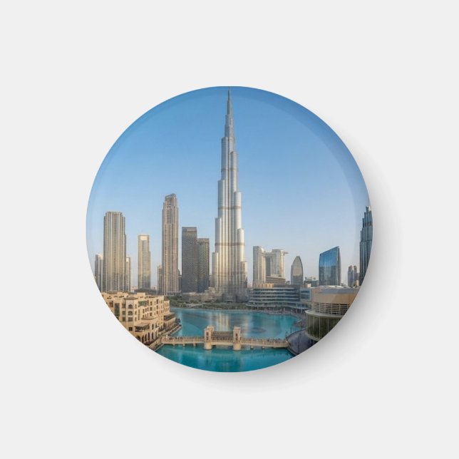 Imã Habibi Venha Para Dubai Nome Personalizado Viagem (Frente)