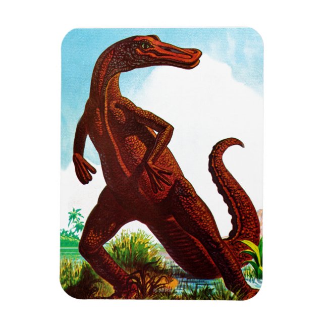 Ímã Hadrosaurus Dinosaur (Vertical)