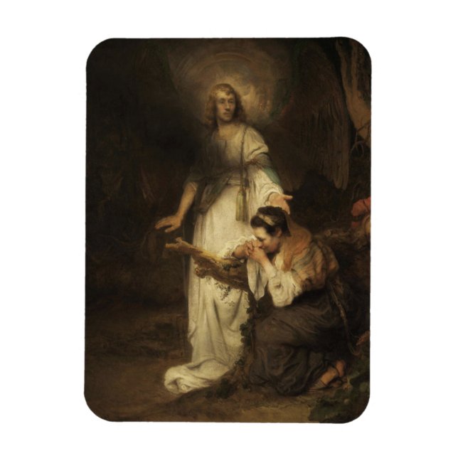 Ímã Hagar e o Anjo (por Carel Fabritius) (Vertical)