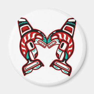 Imã Haida Indian Killer Whales Orca