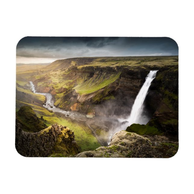 Ímã Haifoss Waterfall | Verão na Islândia (Horizontal)