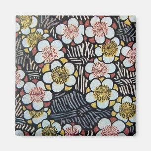 IMÃ HAIKU/ PRETO BRANCO ROSA AMARELO FLORES DE PRIMAVE