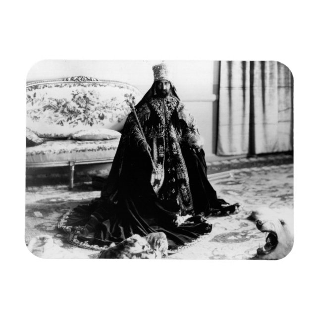 Ímã Haile Selassie Jah íman - HIM Rastafari - (Horizontal)