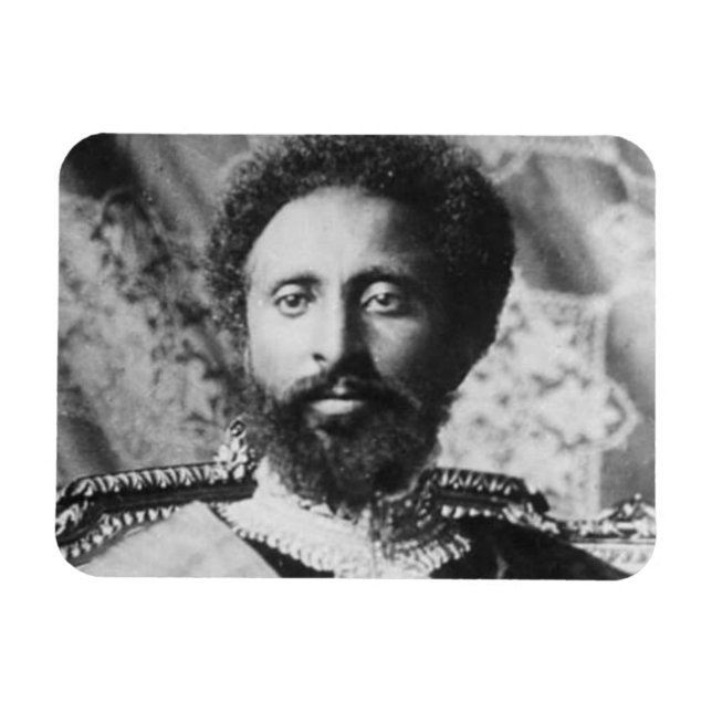 Ímã Haile Selassie Jah íman - HIM Rastafari - (Horizontal)