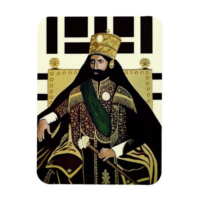 Ímã Haile Selassie Jah íman - HIM Rastafari - (Vertical)