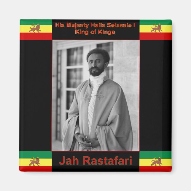 Imã Haile Selassie, o Leão de Judah, Jah Rastafari (Frente)