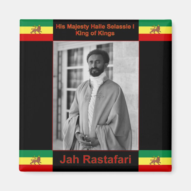 Imã Haile Selassie, o Leão de Judah, Jah Rastafari (Frente)