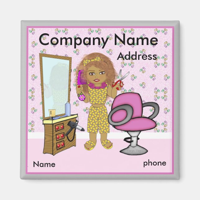 Imã Hair Salon Magnet (Frente)