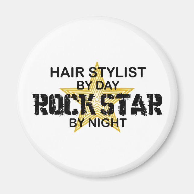 Imã Hair Stylist Rock Star por Noite (Frente)