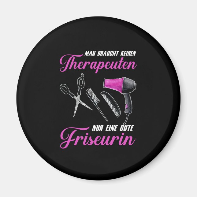 Imã Hairdresser Hair Salon Barber Hair Stylist (Frente)