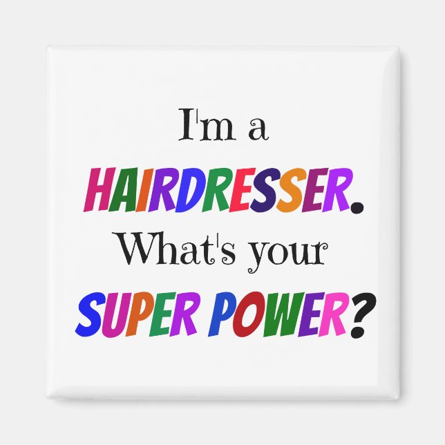 Imã Hairdresser Humor (Frente)
