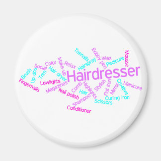Imã Hairdresser Word Cloud Magnet