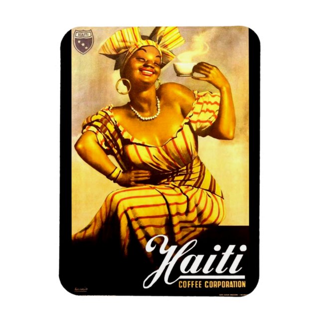 Ímã Haiti Coffee Corporation e 1950 (Vertical)