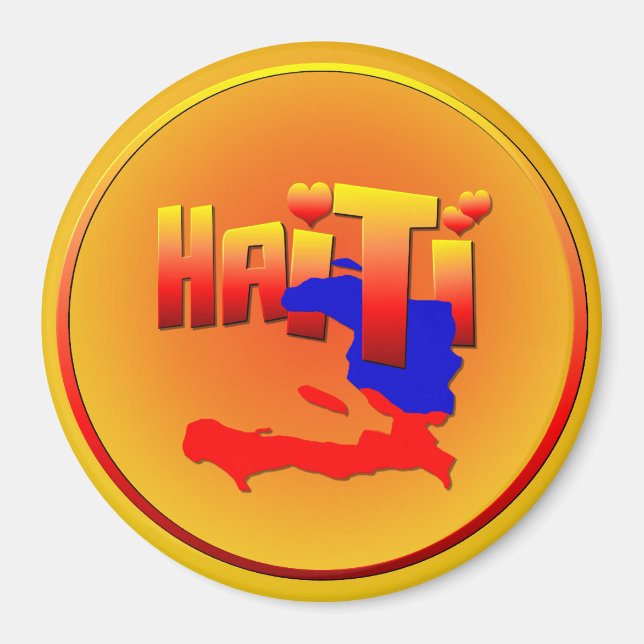 Imã HAITI LOVE Magnet (Frente)