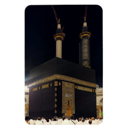 Ímã Hajj Pilgrims em Fajr, Kaaba, Meca, Arábia Saudita