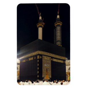 Ímã Hajj Pilgrims em Fajr, Kaaba, Meca, Arábia Saudita