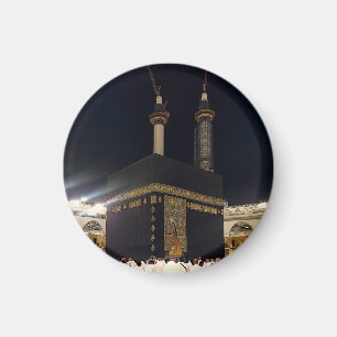 Imã Hajj Pilgrims em Fajr, Kaaba, Meca, Arábia Saudita