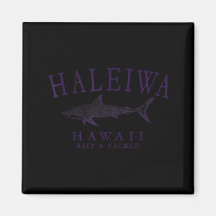 Imã Haleiwa havaí tubarão vintage ameixa arte pesca