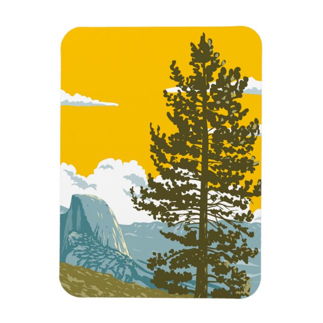 Ímã Half Dome (Vertical)