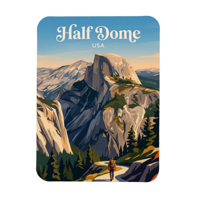 Ímã Half Dome Yosemite EUA (Vertical)
