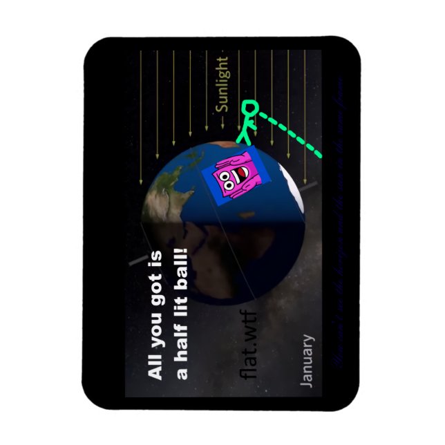 Ímã Half lit ball! (Vertical)