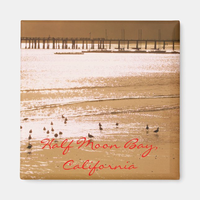 Imã Half Moon Bay, California Magnet (Frente)