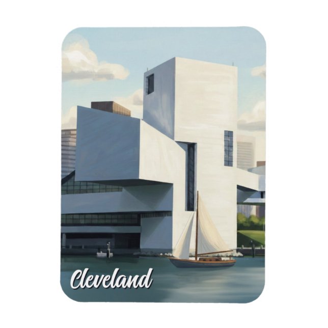 Ímã Hall da Fama do Rock and Roll de Cleveland Ohio (Vertical)