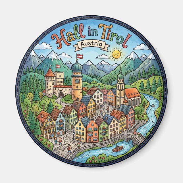 Imã Hall in Tirol Áustria (Frente)