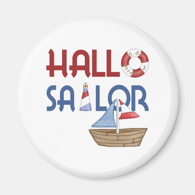 Imã Hallo Sailor (Frente)