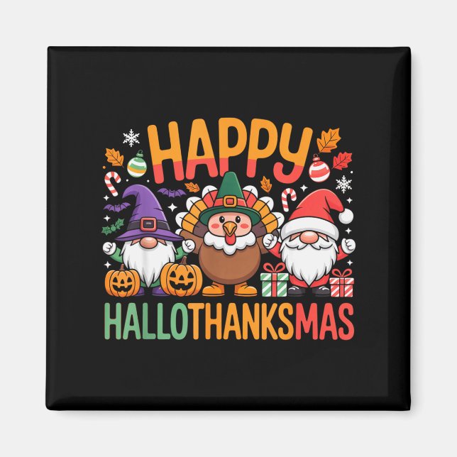 Imã Hallothanksmas Dental Istant Funny Tooth Christmas (Frente)