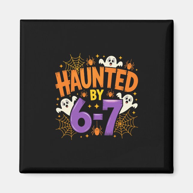 Imã Halloween Assombrado 67 Seis Sete Meme 1 (3)  (Frente)