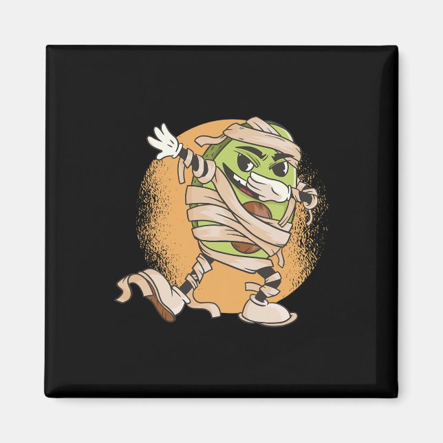 Imã Halloween Avocado Mummy (Frente)
