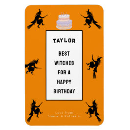 Ímã Halloween Birthday Engraçado Personalizável