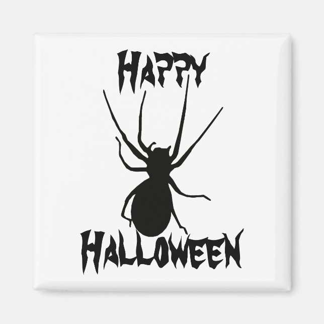 Imã Halloween Black Creepy Spider Magnet (Frente)