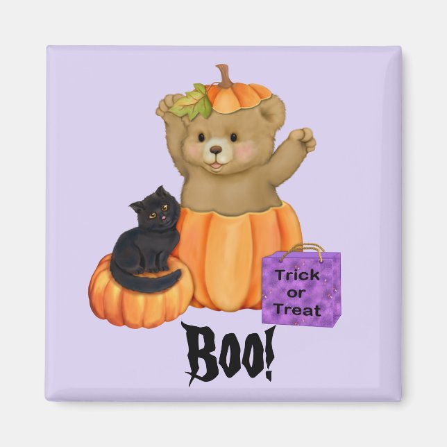 Imã Halloween Boo Bear (Frente)