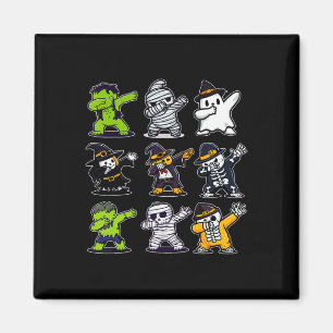 Imã Halloween Boys Skeleton Zombie Scary Pumpkin Mamã
