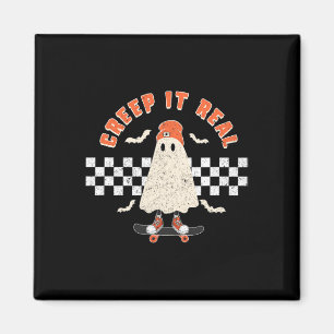 Imã Halloween Creep It Real Ghost Boy Fall Season Skat