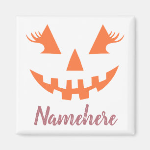 Imã Halloween da Girly Jack O Lanterna Pumpkin Persona